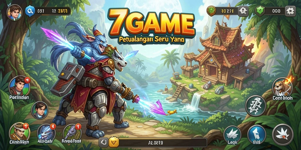 Screenshot 7GAME menampilkan aksi seru dalam dunia Adventure.