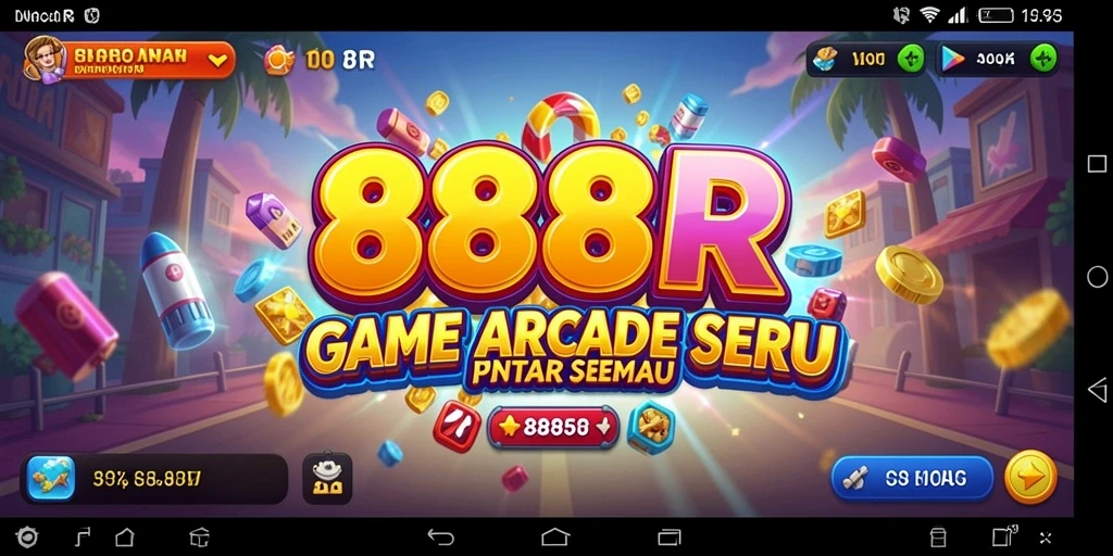Tampilan gameplay seru dalam 888R yang menantang.