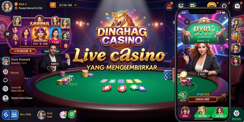 Gameplay Live Casino yang menegangkan dengan dealer langsung di DY01.