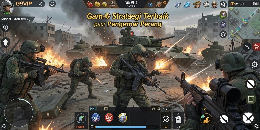 Tampilan gameplay yang menarik pada G9VIP dengan pertarungan strategi.