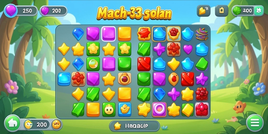 Tampilan gameplay seru di HARAPJP dengan keseruan mencocokkan objek.