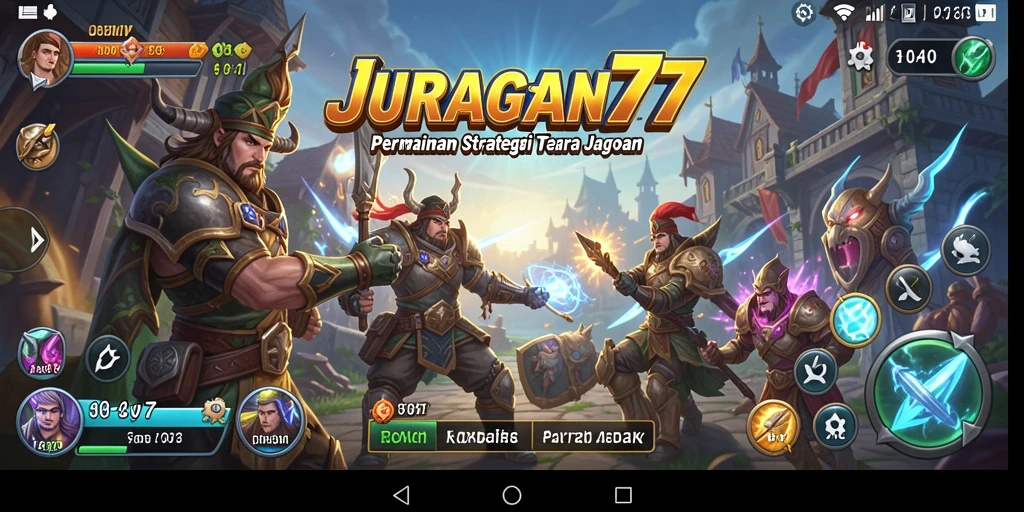 Tampilan gameplay seru JURAGAN77 dengan strategi yang menantang.