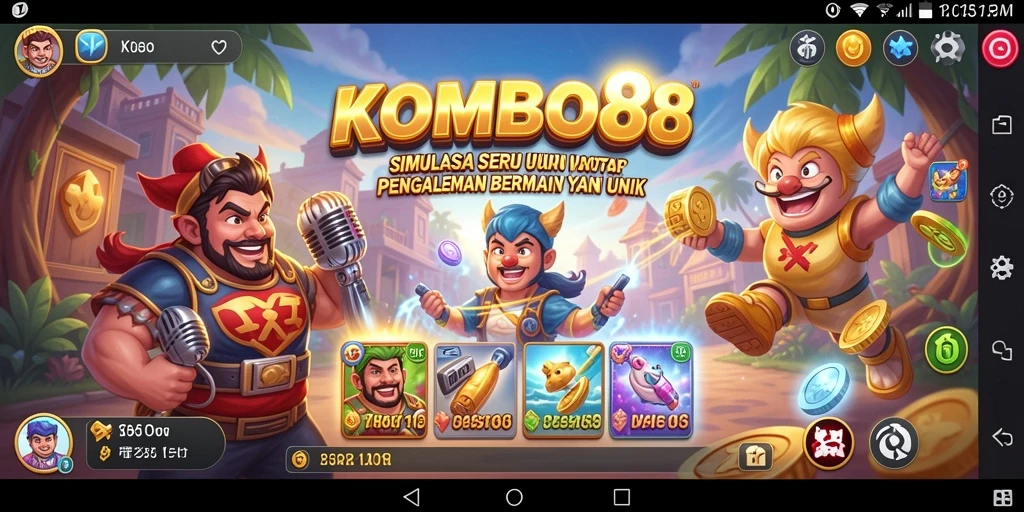 Tampilan gameplay menarik di KOMBO88 dengan grafis yang memukau.