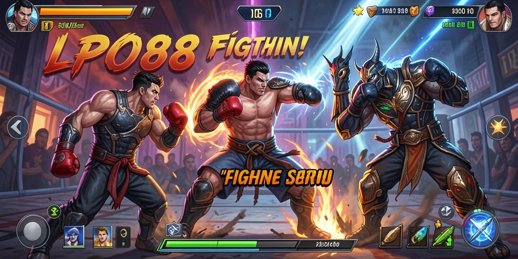 Tampilan gameplay seru di LPO88 dengan aksi pertarungan yang menegangkan.
