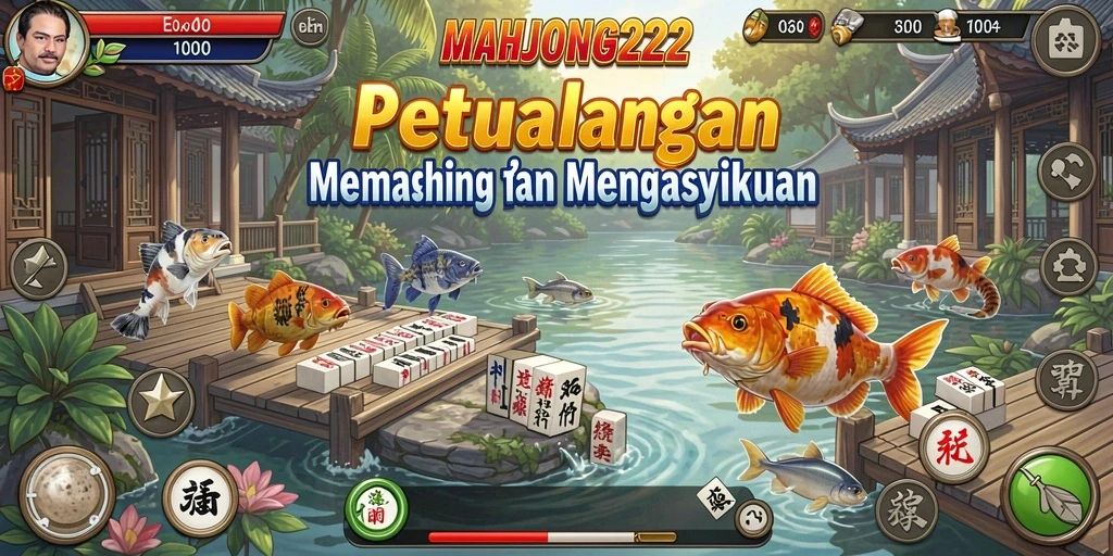 Tangkapan ikan besar dalam gameplay MAHJONG222.