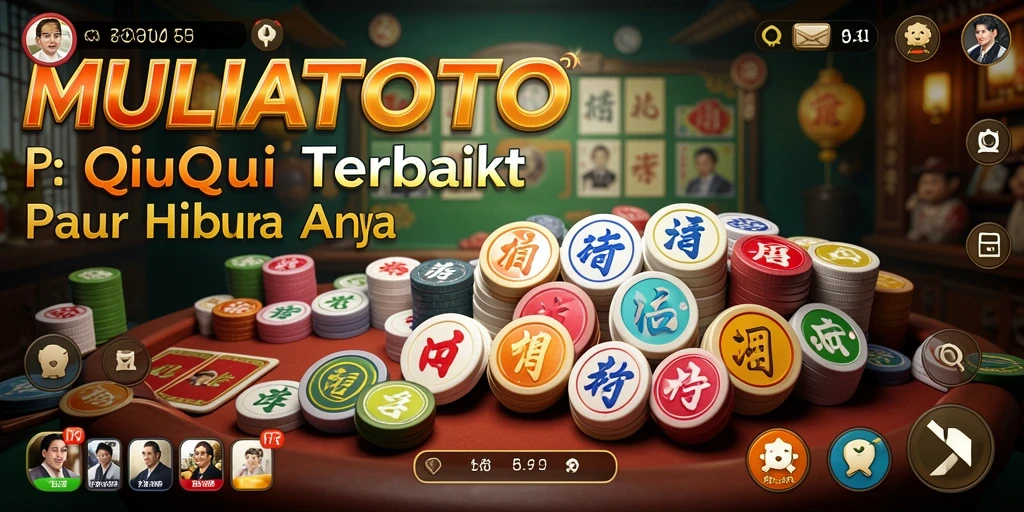 Tampilan permainan QiuQiu yang seru dan interaktif.