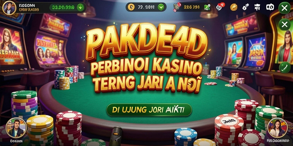 Screenshot PAKDE4D yang menunjukkan keseruan gameplay Kasino.