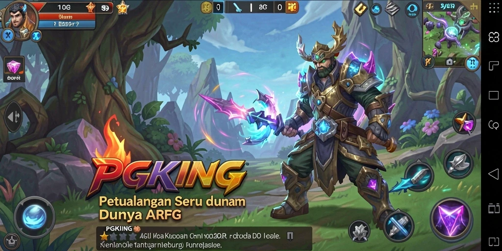 Tampilan gameplay penuh aksi di dunia ARPG PGKING.