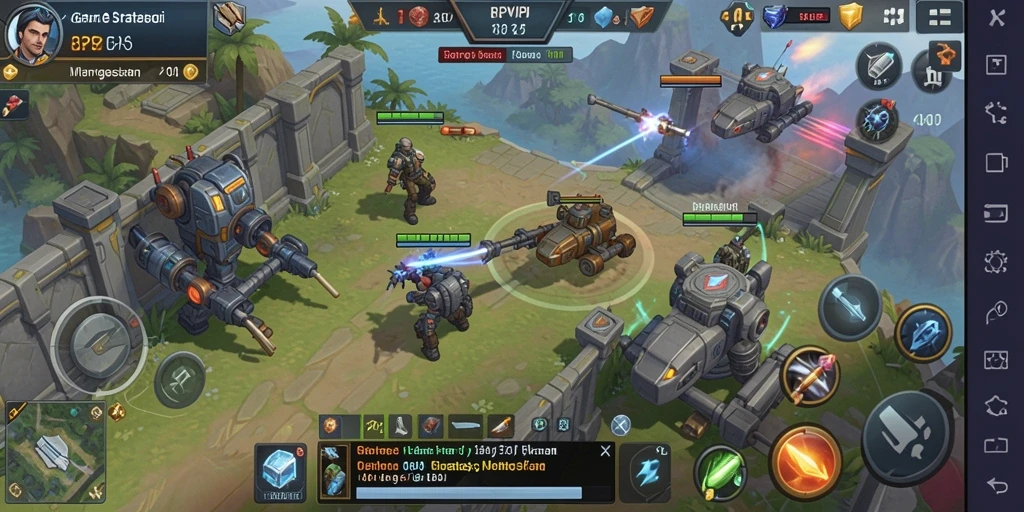 Tampilan gameplay RPVIP5 yang epik dan strategis.