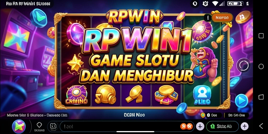 Tangkapan layar gameplay RPWIN1 yang menampilkan momen mendebarkan dalam permainan Slot.